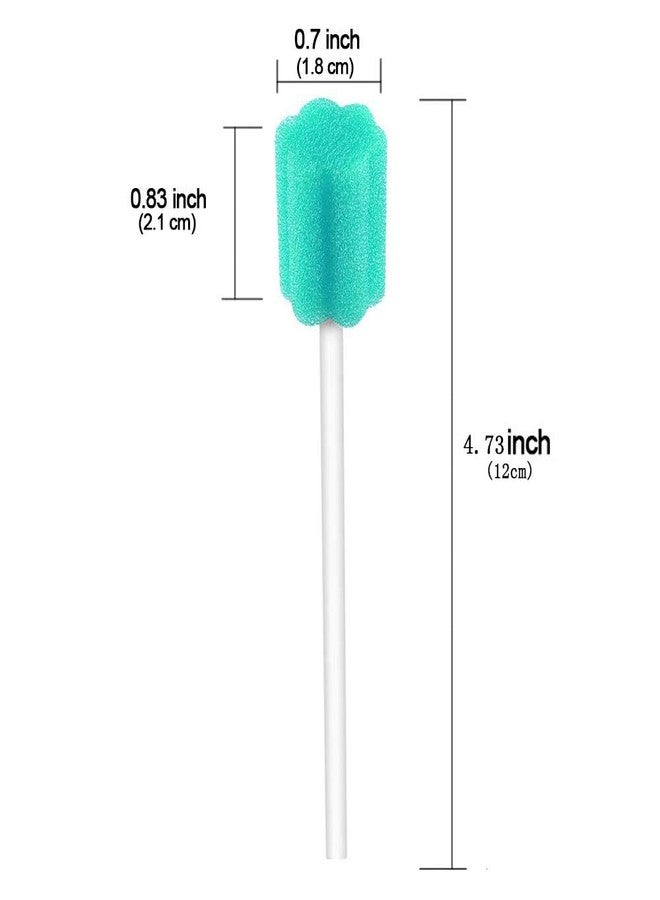 Wellgler's Mouth Swabs for Elderly，Disposable Oral Swabs. Green (Bag of 50 swabs) - Image 2